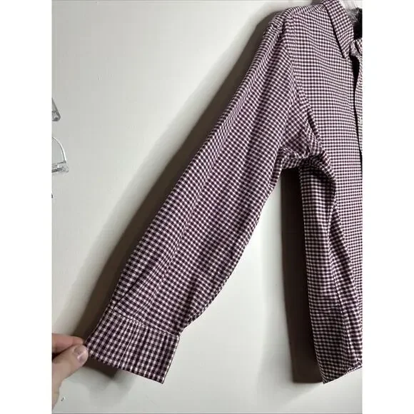 Vintage Ralph Lauren Men’s Custom Fit Button Down Shirt XL Red White Checkered - Picture 2 of 7